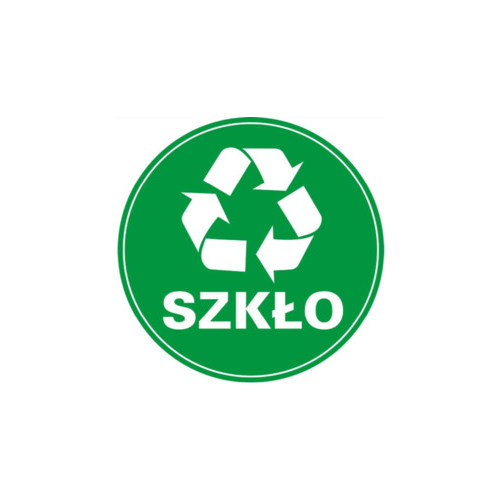 Naklejka Szkło na pojemniki i kosze na odpady